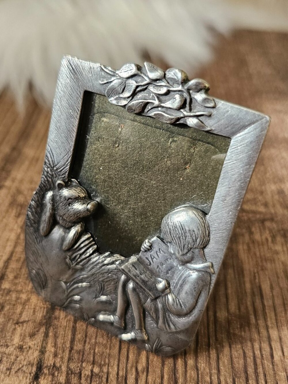 Vintage Disney Classic Pooh Picture Frame 2.25"x1.75" by Danforth Pewterers